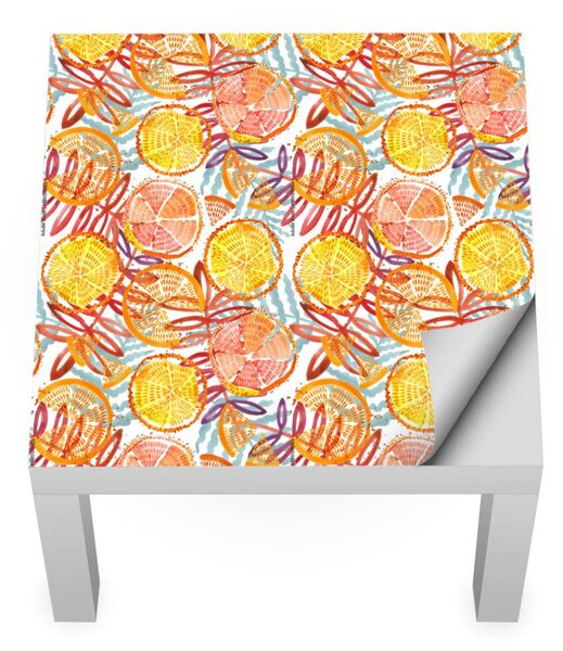 IKEA LACK asztal bútormatrica - narancssárga egzotikum