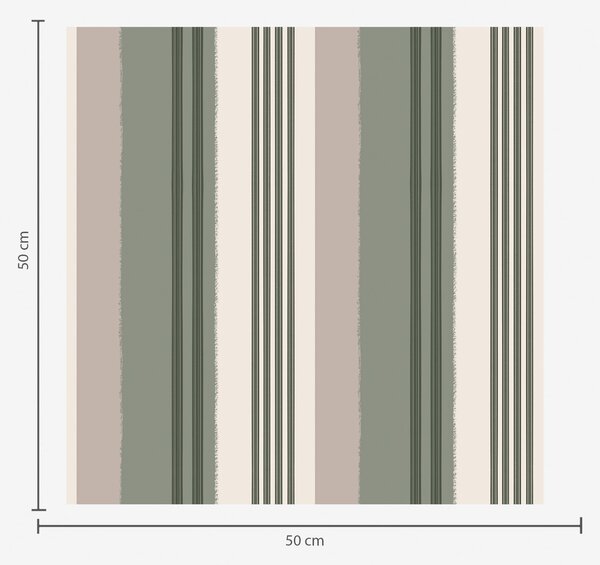 Tapéta Széles zöld és krém színű csíkok, Tapétá geometria, Tapétá geometria csíkok, a01248 : Uwalls.hu