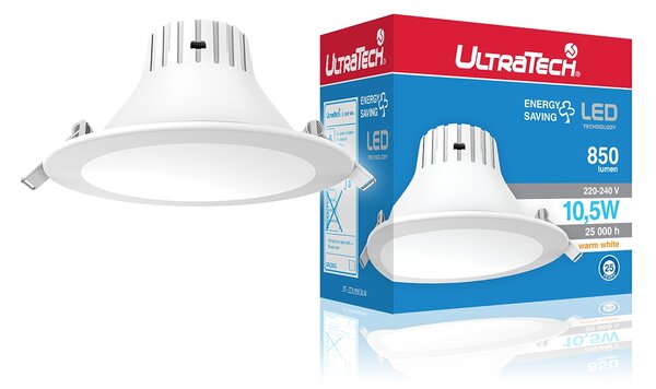 UltraTech LED mélysugárzó 10.5W 880 lumen 4000K hidegfehér IP20 UTL-LEDL880DLC