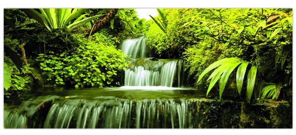 Kép - Indonéziai vízesések (120x50 cm)