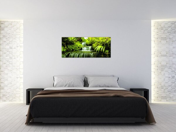 Kép - Indonéziai vízesések (120x50 cm)