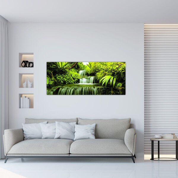 Kép - Indonéziai vízesések (120x50 cm)