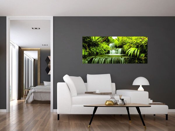 Kép - Indonéziai vízesések (120x50 cm)