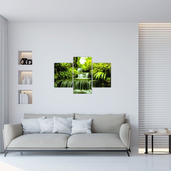 Kép - Indonéziai vízesések (90x60 cm)