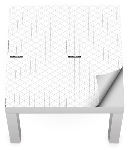 IKEA LACK asztal bútormatrica - izometrikus háló