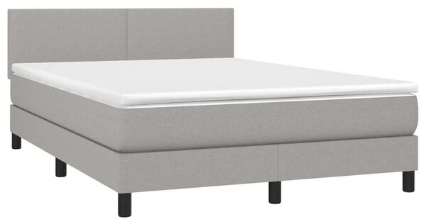 VidaXL LED-es Ágy - Rugós Matraccal - 140x200 cm