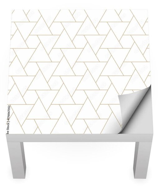 IKEA LACK asztal bútormatrica - bézs háromszögek