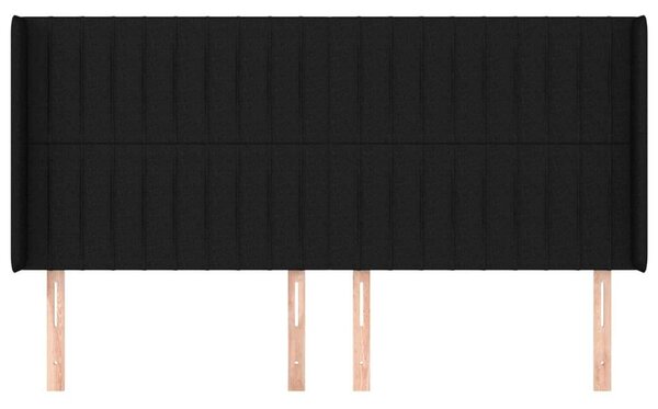 Fejtámla - Szövet - Fekete - 163x16x118/128cm