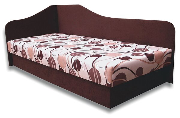 Egyszemélyes ágy (dívány) 80 cm Lady 87 (sötétbarna 40 + Ikarus 20) (B)