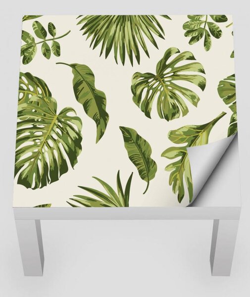 IKEA LACK asztal bútormatrica - zöld pálma levelek