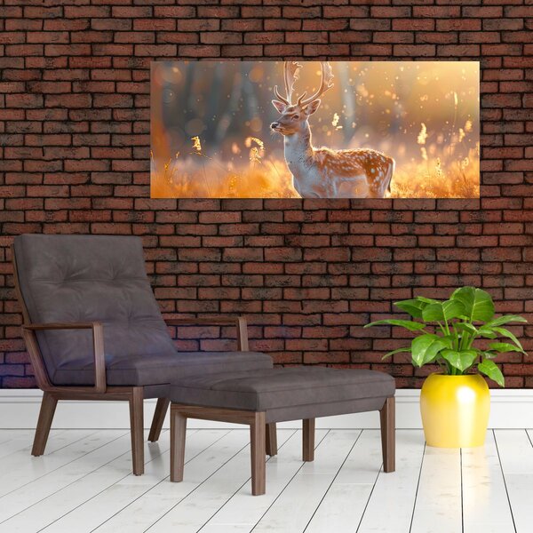 Kép - Szarvas a mezőn (120x50 cm)