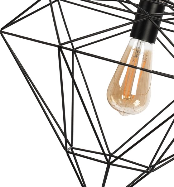 Függő lámpa DIAMENT METAL LOFT BLACK APP563-1CP
