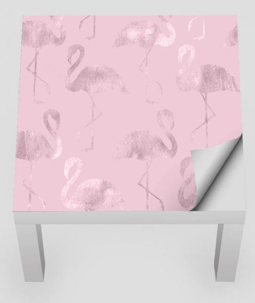 IKEA LACK asztal bútormatrica - rózsaszín flamingók