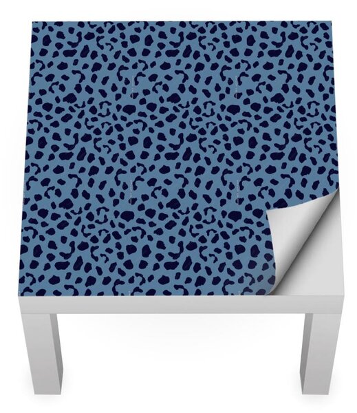 IKEA LACK asztal bútormatrica - kék leopárdfoltok