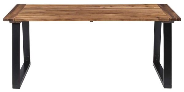 VidaXL Akácfa Étkezőasztal - Ipari Stílus - 180x90 cm