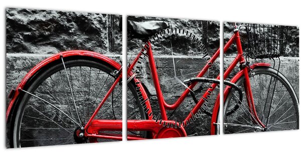 Kép - Történelmi kerékpár (órával) (90x30 cm)