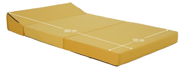 Széthúzható fotel Viajado (sárga)