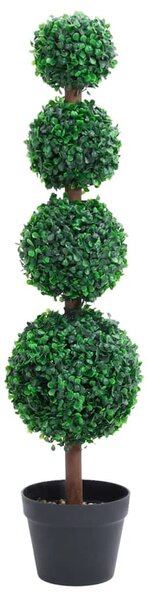 Zöld gömbalakú cserepes műpuszpáng 90 cm