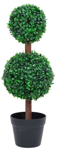 Zöld gömbalakú cserepes műpuszpáng 60 cm