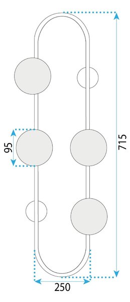 Fali Lámpa APP1144-4W arany
