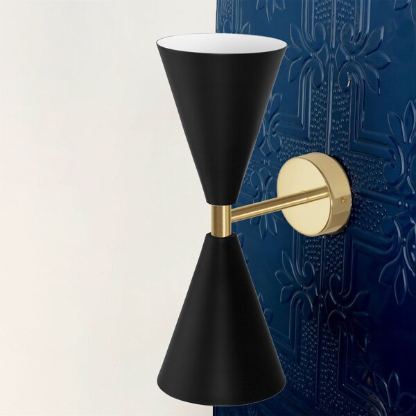 Fali Lámpa APP1140-2W black gold