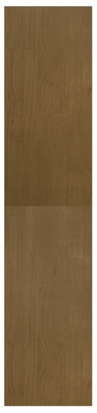 Mézbarna fenyőfa könyvszekrény térelválasztó 40 x 30 x 135,5 cm
