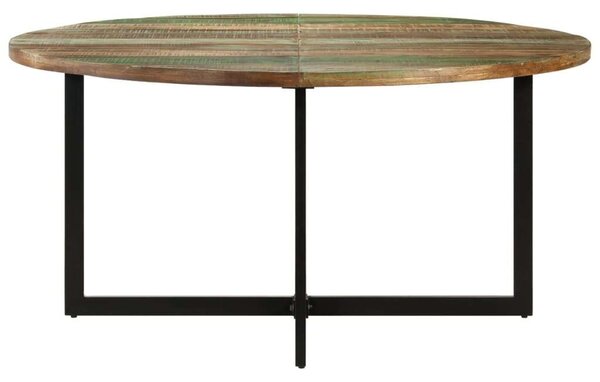 VidaXL Kerek Újrahasznosított Fa Étkezőasztal - 150x75 cm