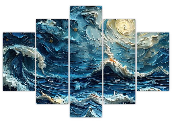 Kép - Az ég és a tenger festése (150x105 cm)