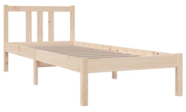 VidaXL Small Single tömör fa ágykeret 75 x 190 cm