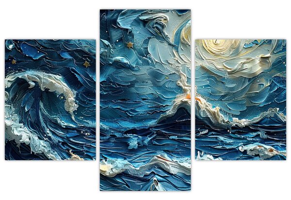 Kép - Az ég és a tenger festése (90x60 cm)