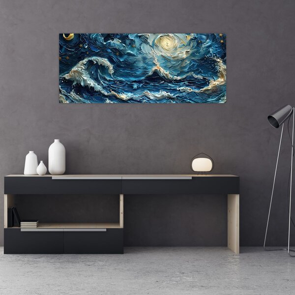 Kép - Az ég és a tenger festése (120x50 cm)