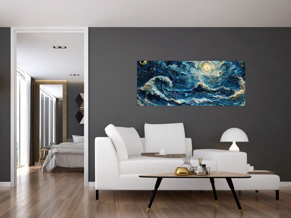 Kép - Az ég és a tenger festése (120x50 cm)