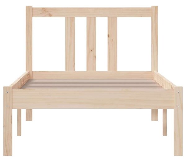 VidaXL Small Single tömör fa ágykeret 75 x 190 cm