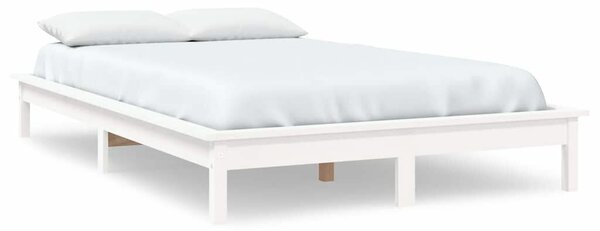 VidaXL fehér tömör fenyőfa ágykeret 120 x 200 cm