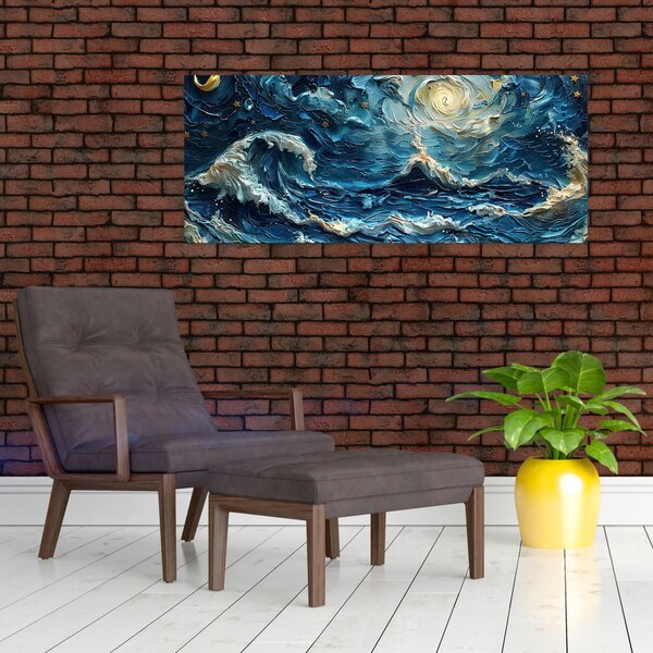 Kép - Az ég és a tenger festése (120x50 cm)