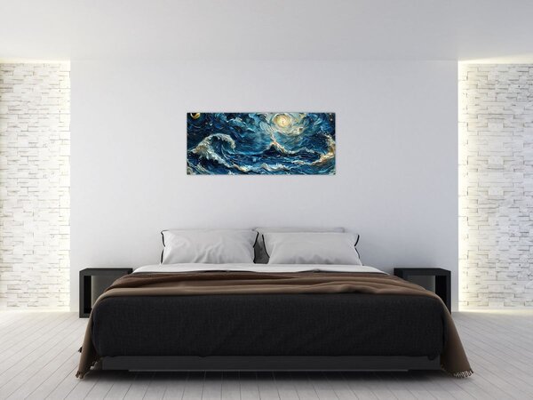 Kép - Az ég és a tenger festése (120x50 cm)