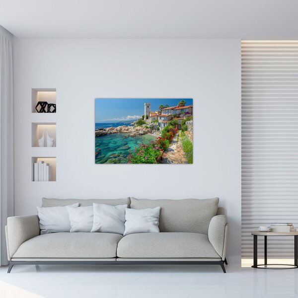 Kép - Festői tengerparti falu (90x60 cm)