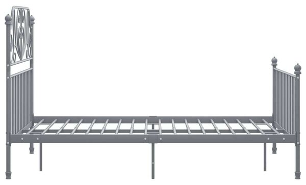 VidaXL Fém Ágykeret - 120x200 cm - Szürke