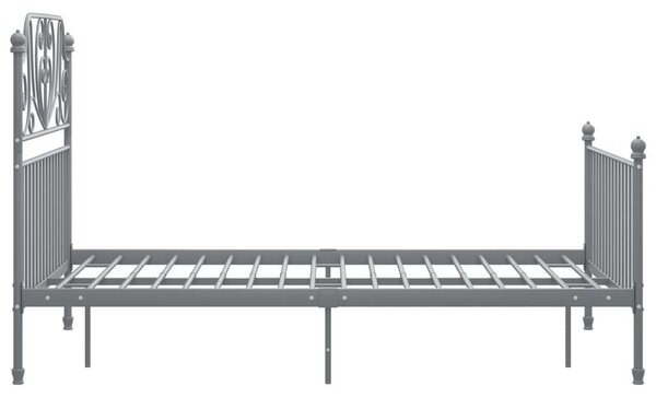 VidaXL Fém Ágykeret - 120x200 cm - Szürke