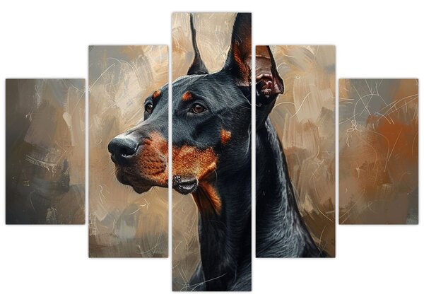 Kép - Dobrman portréja (150x105 cm)