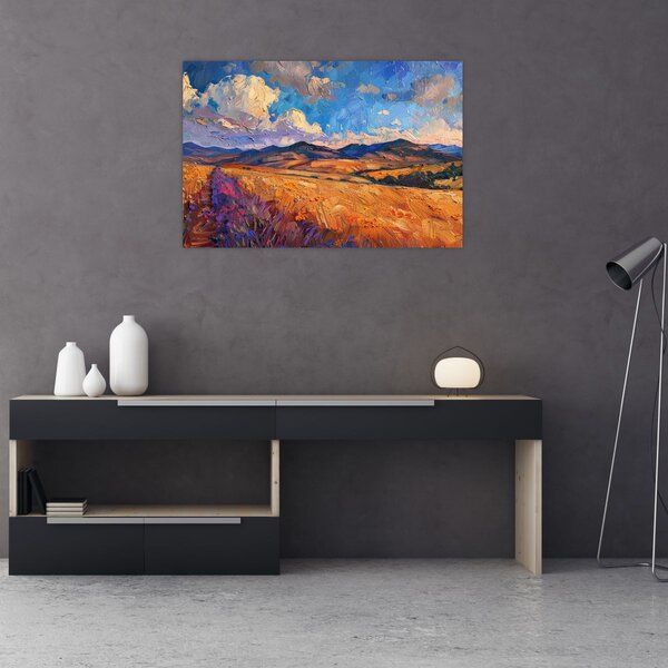 Kép - Olajfestmény tájkép (90x60 cm)