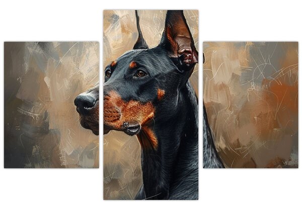 Kép - Dobrman portréja (90x60 cm)