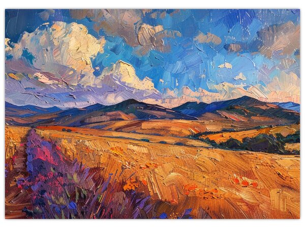 Kép - Olajfestmény tájkép (70x50 cm)