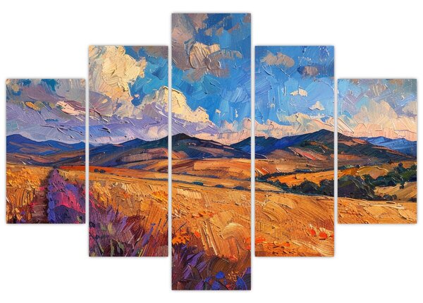Kép - Olajfestmény tájkép (150x105 cm)