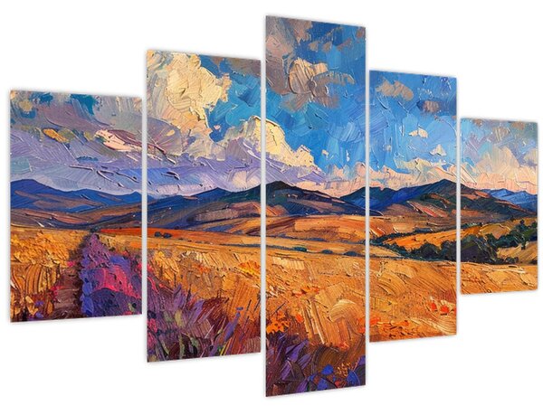 Kép - Olajfestmény tájkép (150x105 cm)