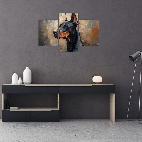 Kép - Dobrman portréja (90x60 cm)