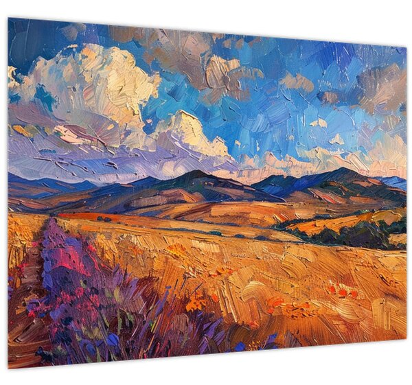 Kép - Olajfestmény tájkép (70x50 cm)