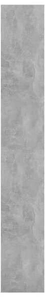 Betonszürke szerelt fa könyvszekrény/térelválasztó 80x30x198 cm