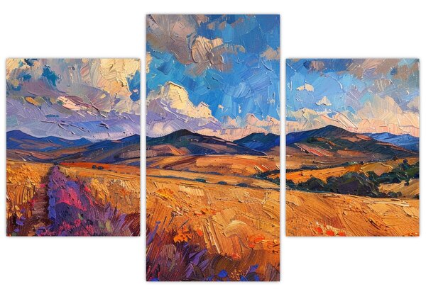 Kép - Olajfestmény tájkép (90x60 cm)