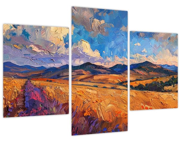 Kép - Olajfestmény tájkép (90x60 cm)